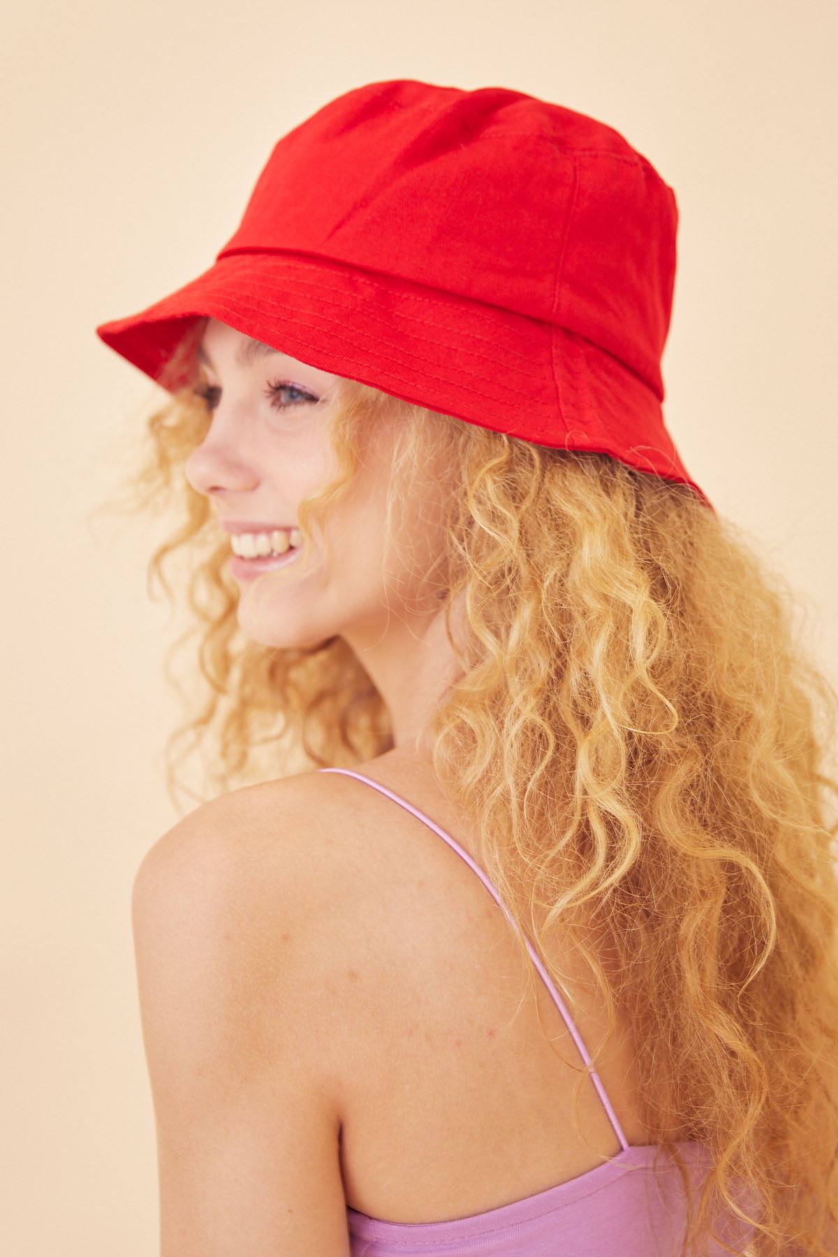 Bucket Şapka-Kırmızı