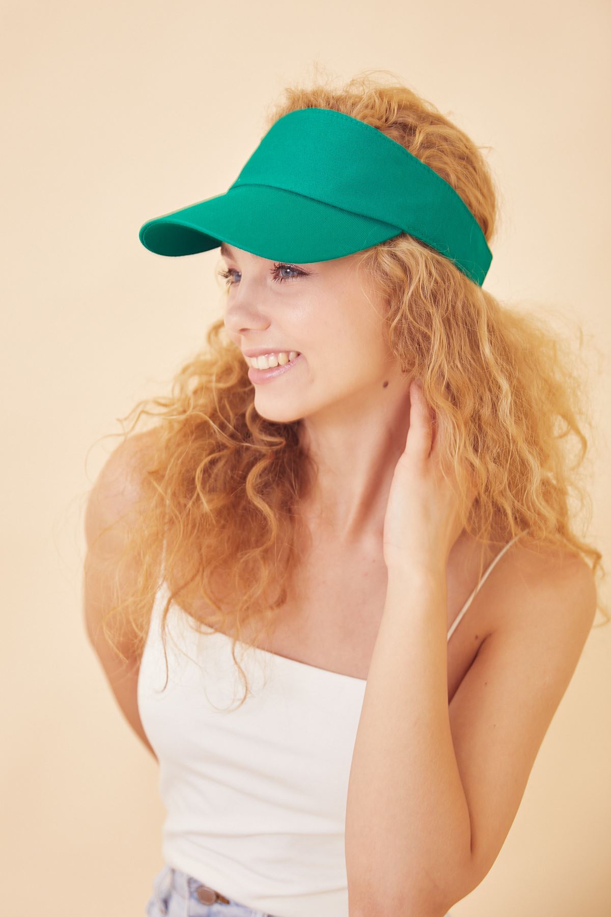 Tenisçi Şapkası-Yeşil