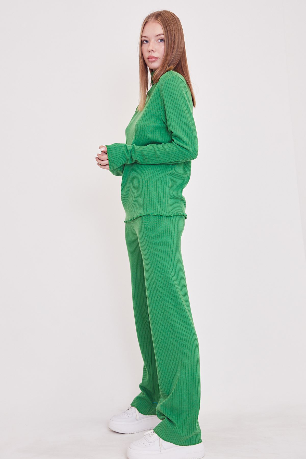 Triko Pantolon Takım-Yeşil