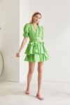Fırfırlı Elbise-Fıstık Yeşili